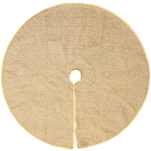 Covoras de pus sub bradul de Craciun, diametru 90 cm, auriu
