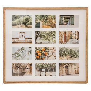 Rama foto Atmosphera Milea colaj pentru 12 fotografii, 59x54 cm, bej