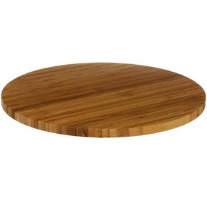 Platou servire rotativ 5Five Bambou din bambus natural, diametru 35 cm, maro