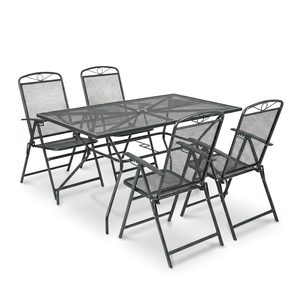 Alfi 4+1 set de mobilier de grădină antracit