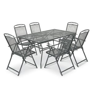 Alfi 6+1 set de mobilier de grădină antracit