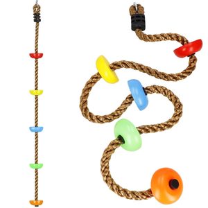 Franghie de catarare pentru copii, 5 trepte, 200 cm, multicolora