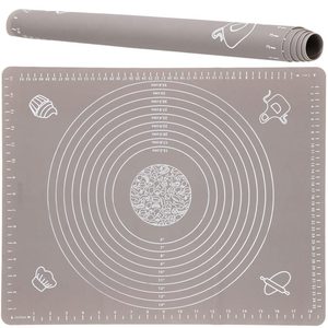 Plansa din silicon alimentar de framantat aluat, rezistenta la temperaturi ridicate, 50x40cm, gri