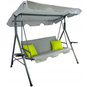 Leagan balansoar gradina Sersimo Vicenza, 3 locuri, 220kg, gri