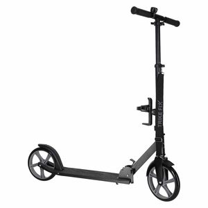 Trotineta urbana pliabila, roti PU 200 mm, ghidon reglabil, frana spate, maxim 100 kg, 90x39x95 cm, negru si gri