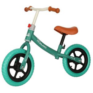 Bicicleta fara pedale pentru copii 80x40x57 cm, reglabila, roti din spuma, 1.8 kg, turcoaz