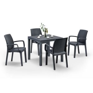 Set mobilier de grădină Petri 4+1, grafit