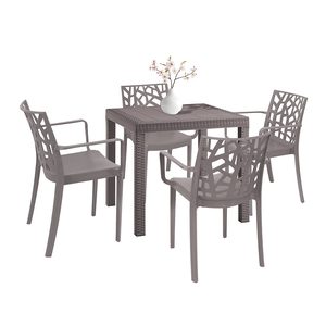 Set mobilier de grădină Donato 4+1 cappuccino