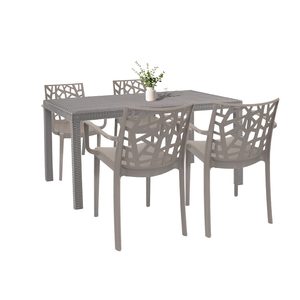 Set mobilier de grădină Violina 4+1 cappuccino