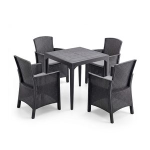 Set mobilier de grădină Malima 4+1, grafit