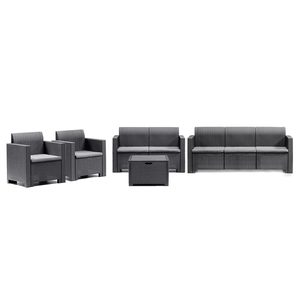 Set de mobilier de grădină Nero Big cu 7 locuri