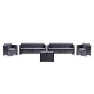 Set de mobilier de grădină Nero Large cu 8 locuri