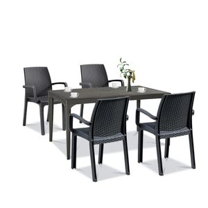 Set mobilier de grădină Prato 4+1, grafit