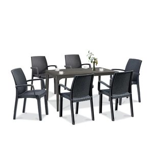 Set mobilier de grădină Prato 6+1, grafit