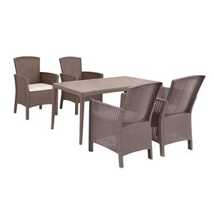 Set mobilier de gradina Odima 4+1 cappuccino