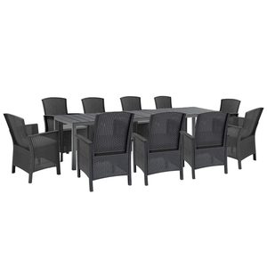 Barton 10+1 set mobilier de grădină grafit