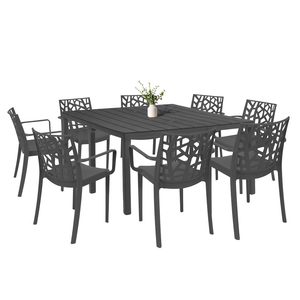 Set mobilier de grădină Alina 8+1, grafit