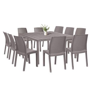 Set mobilier de grădină Monza 10+1 cappuccino