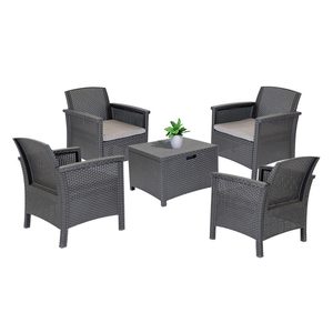 Set de mobilier de grădină Venus Quadro grafit