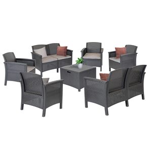 Venus 8 locuri set de mobilier de grădină grafit