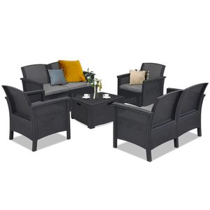Set de mobilier de grădină Venus Big cu 6 locuri
