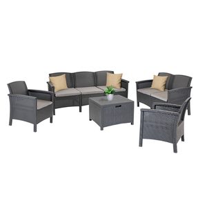 Venus Large V 7 locuri set de mobilier de grădină grafit