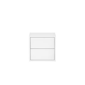Boxie 2 sertare dulap de perete 40x40x37 cm alb