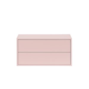 Boxie 2 sertare dulap de perete 40x80x37 cm roz