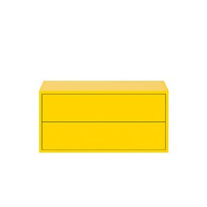 Boxie 2 sertare dulap de perete 40x80x37 cm galben