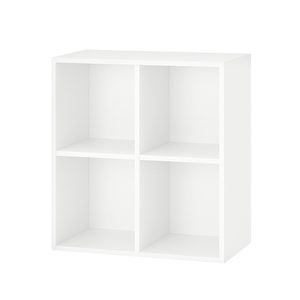 Boxie dulap de perete deschis 80x80x37 cm alb