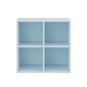 Boxie dulap de perete deschis 80x80x37 cm albastru