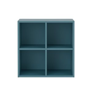 Boxie dulap de perete deschis 80x80x37 cm albastru petrol