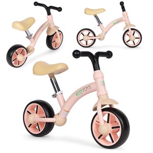 Homelux Bicicletă de jogging cu roți EVA și scaun reglabil roz
