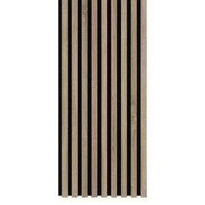 Riflaj MDF decorativ LDA PREMIUM de tip Panou Acustic, Stejar Sonoma, 260x40 cm