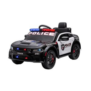 Mașină de poliție electrică Dodge neagră