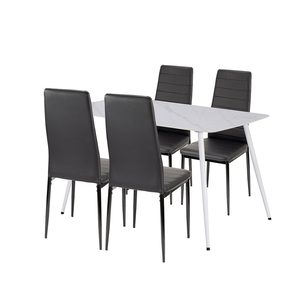 Jenna 4+1 set de sufragerie negru