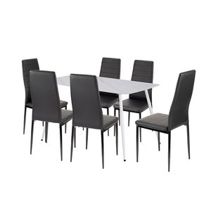 Jenna 6+1 set de sufragerie negru