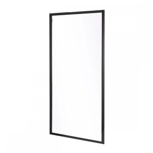 Perete de duș în dimensiune 90x185 cm negru