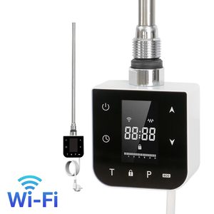 Wifi încălzire cartuș uscător de prosoape pentru radiator cu termostat digital 400W alb