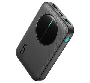 JOYROOM Încărcător de urgență JOYROOM 2 prize USB+Type-C (5000mAh, 12W, încărcător rapid PD, indicator LED) NEGRU