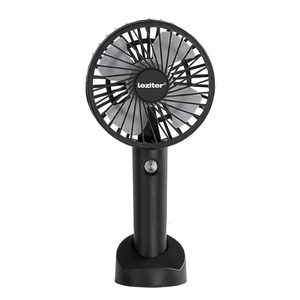 Galar ventilator usb portabil cu suport 4 W 1200 mAh negru