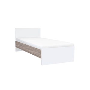 Pat single Miami 90x200 cm alb-stejar York