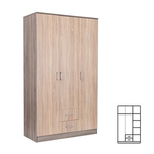 Dulap Miami 120x205 cm stejar Sonoma-stejar York