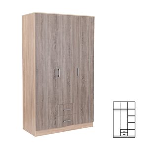 Dulap Miami 120x205 cm stejar York-stejar Sonoma