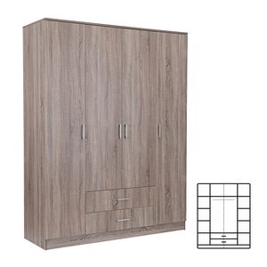 Dulap Miami 160x205 cm stejar York-stejar York