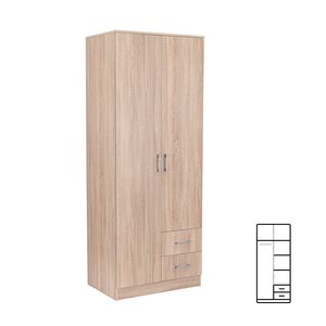 Dulap Miami 80x205 cm stejar sonoma-stejar sonoma