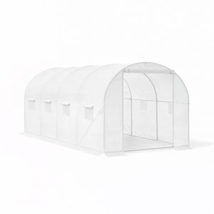 Solar gradina 200x300x450 cm, alb (cadru + folie)