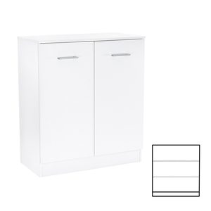 Comodă Miami cu 2 uși 80x92 cm alb-alb
