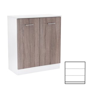 Comodă Miami cu 2 uși 80x92 cm stejar York-alb