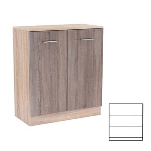 Comodă Miami cu 2 uși 80x92 cm stejar York-stejar Sonoma